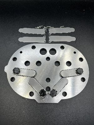 Placca di valvola di controllo industriale argento Compressore